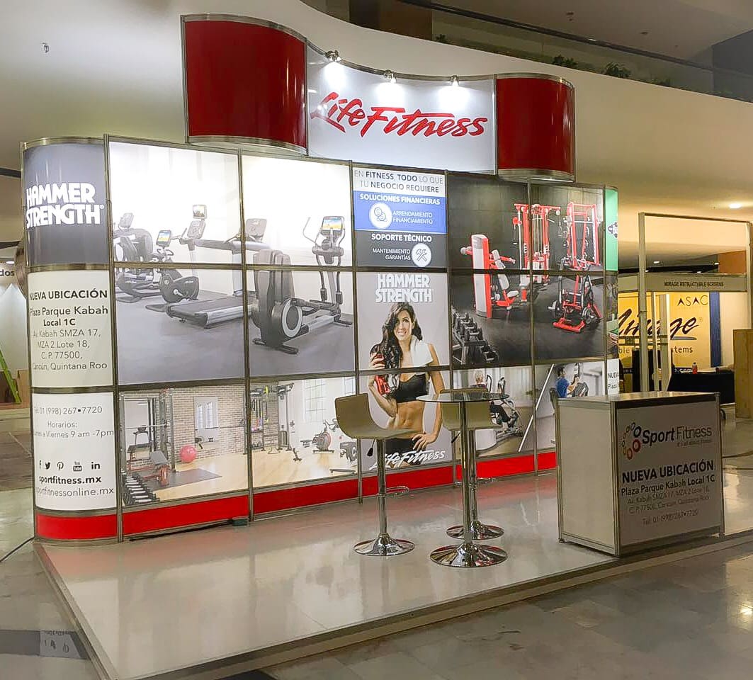 Diseño de Stand 6×3 para Life Fitness