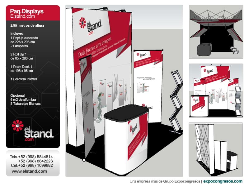 Stand 3×3 (Displays Portátiles)